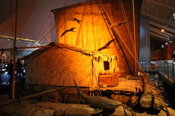 Музей Кон Тики бальсовый плот в музее Осло