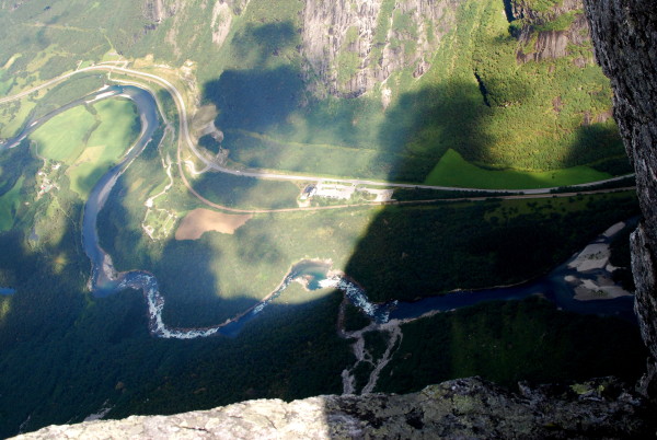 Видсо стены Троллей в долину реки Норвегия