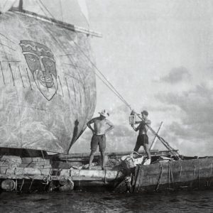 Кон Тики черно белая фотография