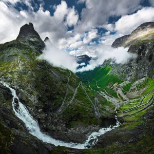 Trollstigen дорога троллей в Норвегии лестница троллей