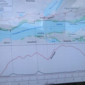 Карта маршрута Бессегген Норвегия